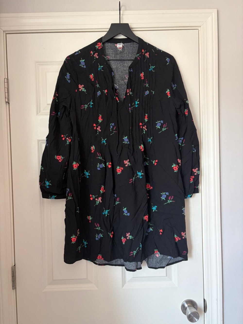 Old Navy Black Floral Dress